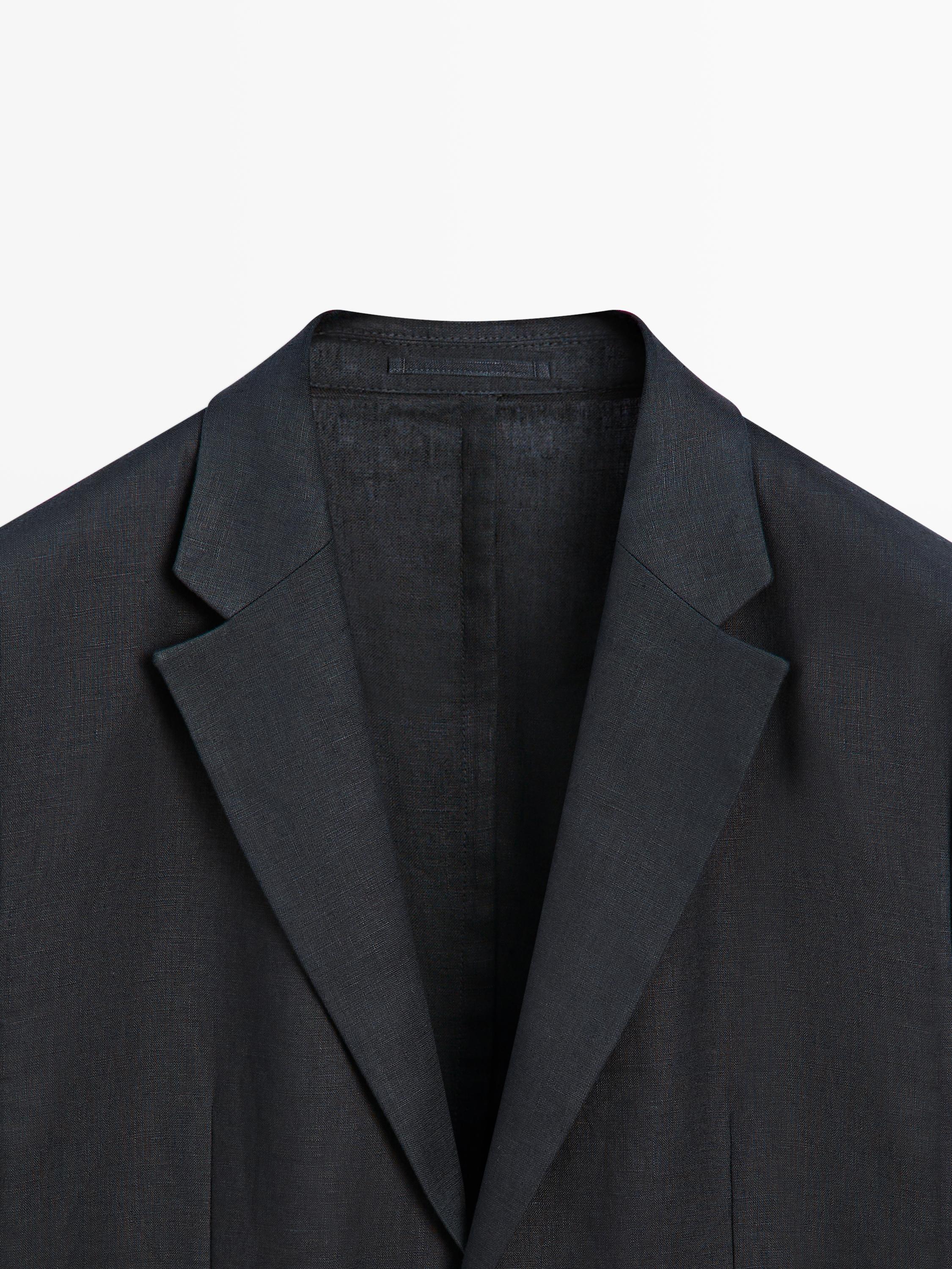100% linen suit blazer